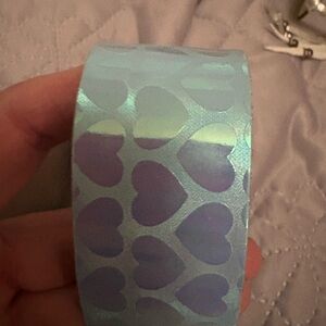 Heart Pattern Holographic Tape - Blue & Purple